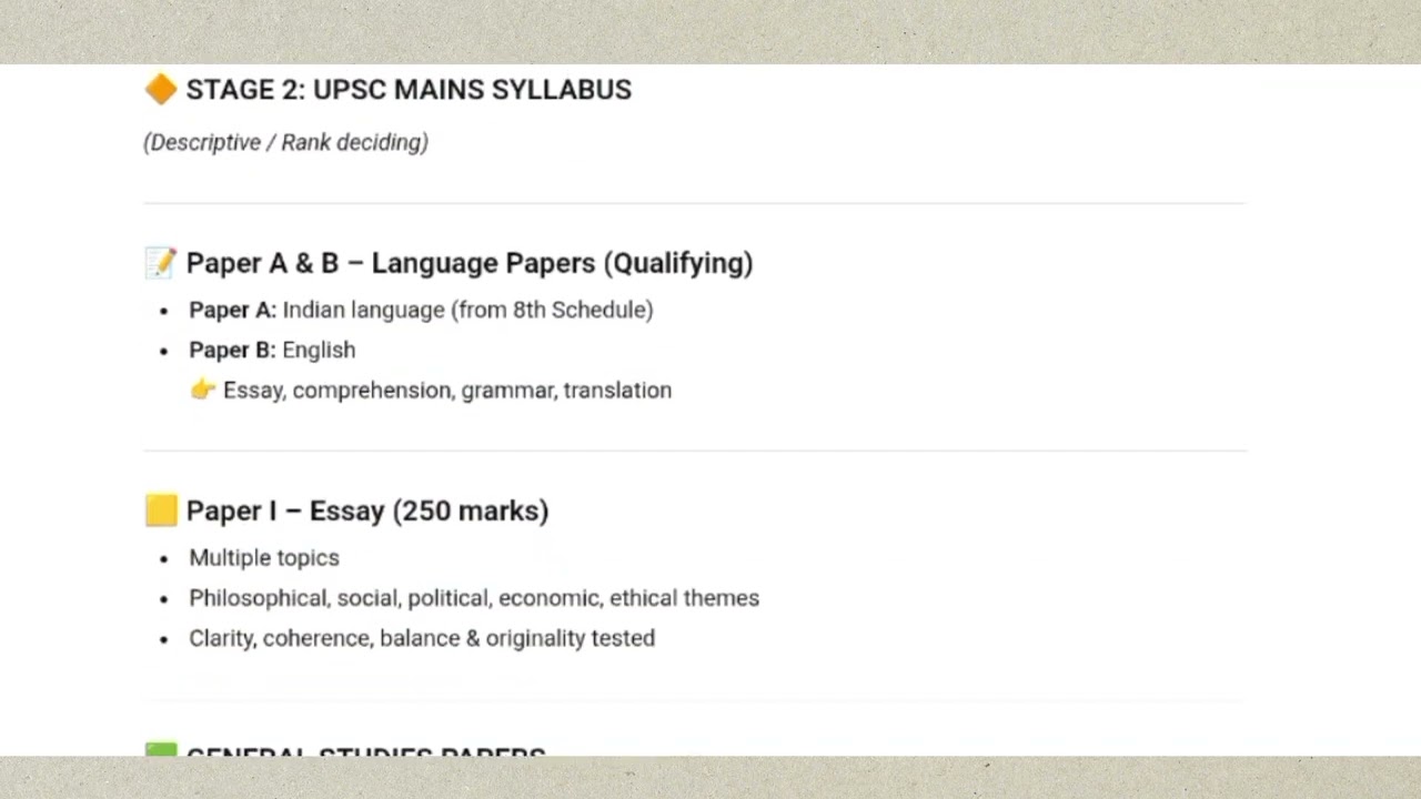 UPSC Complete Syllabus !! @LifeofanUPSCaspirant 