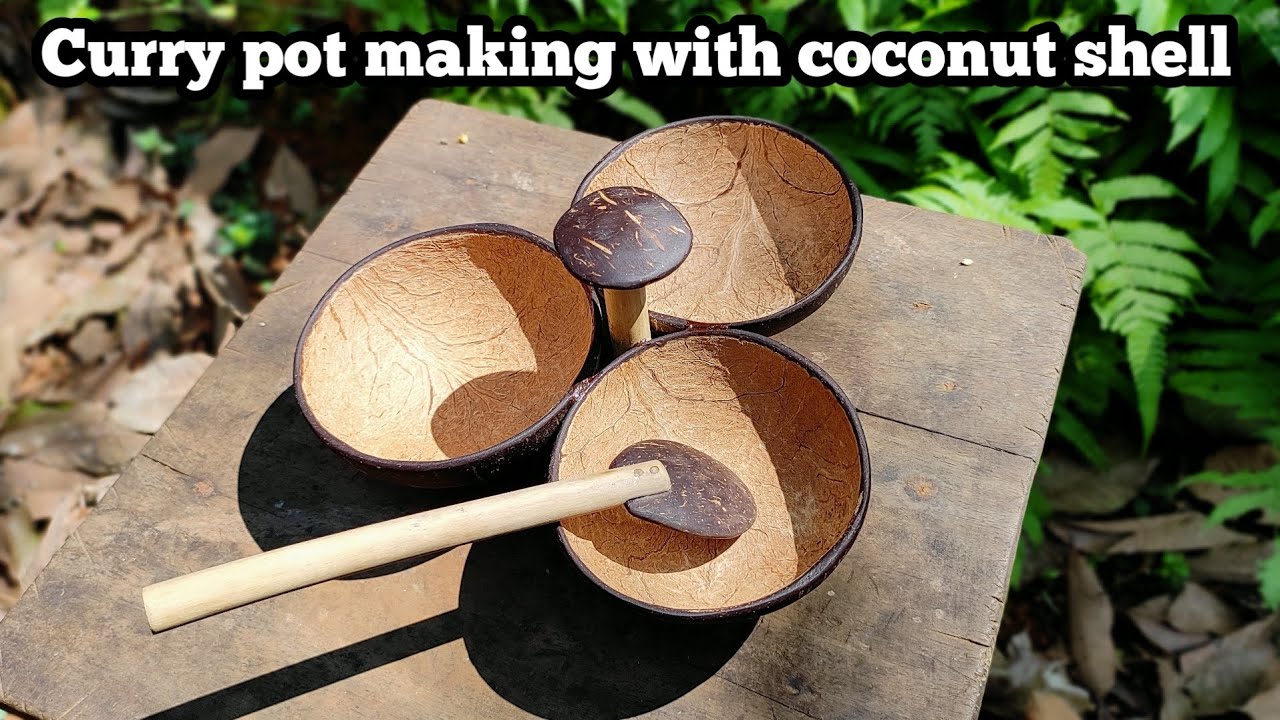 curry pot making idea with coconut shell | DIY craft | COCO CRAB