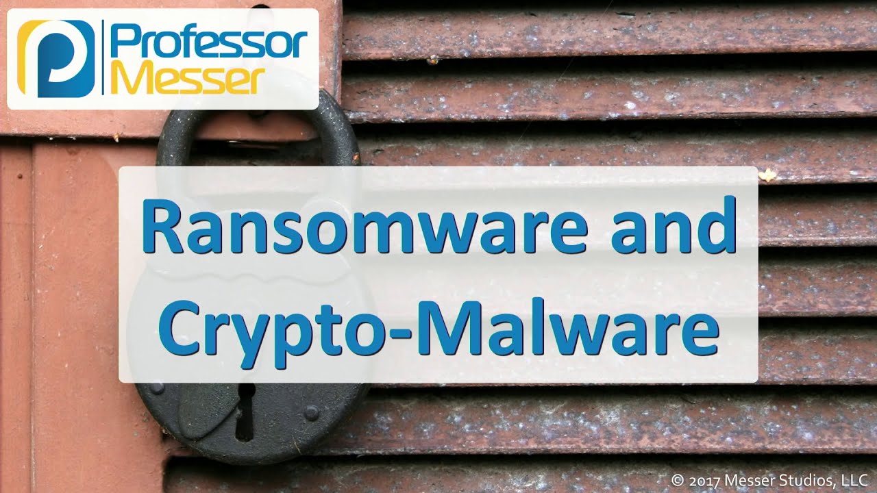 Ransomware and Crypto-Malware - CompTIA Security+ SY0-501 - 1.1