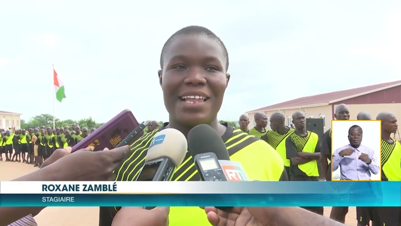 Reportage RTI RENTREE CENTRE DE SERVICE CIVIQUE BOUAKE 1 et 2