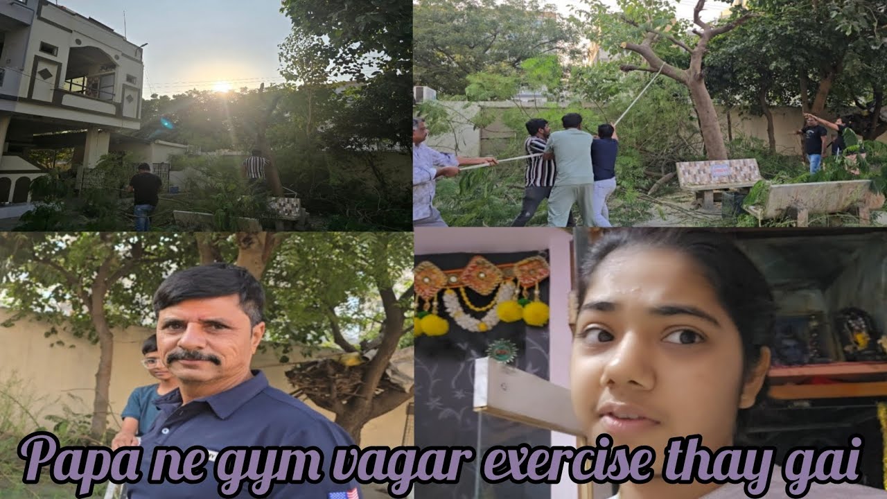 Papa upar jadvu padta padta riu ane ame badha dari gaya