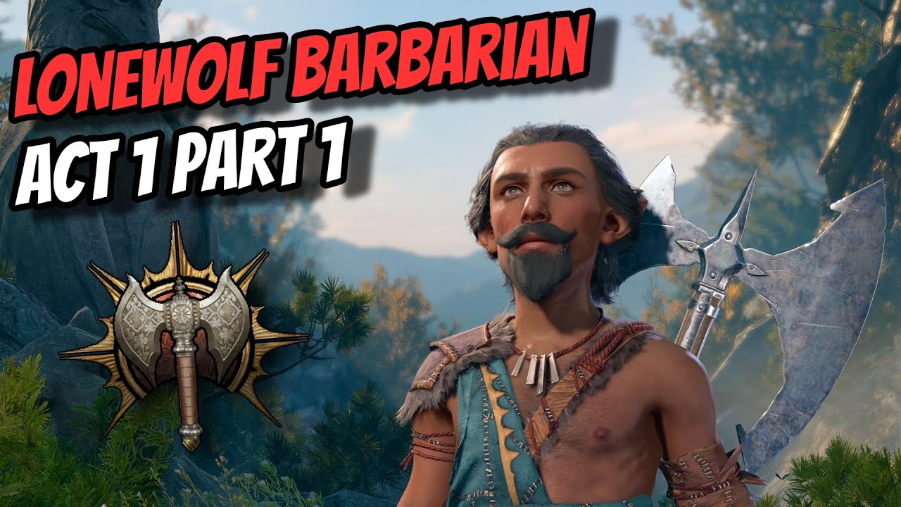 Lonewolf Giant Barbarian Playthrough Act 1 Part 1 (Honour Ruleset)  - Baldur's Gate 3