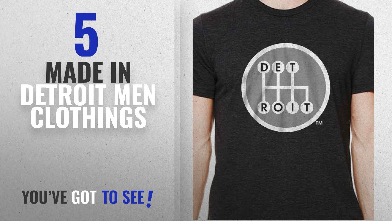 Top 10 Made In Detroit Men Clothings [ Winter 2018 ]: Made In Detroit Shirt - Shifter - Dark Heather