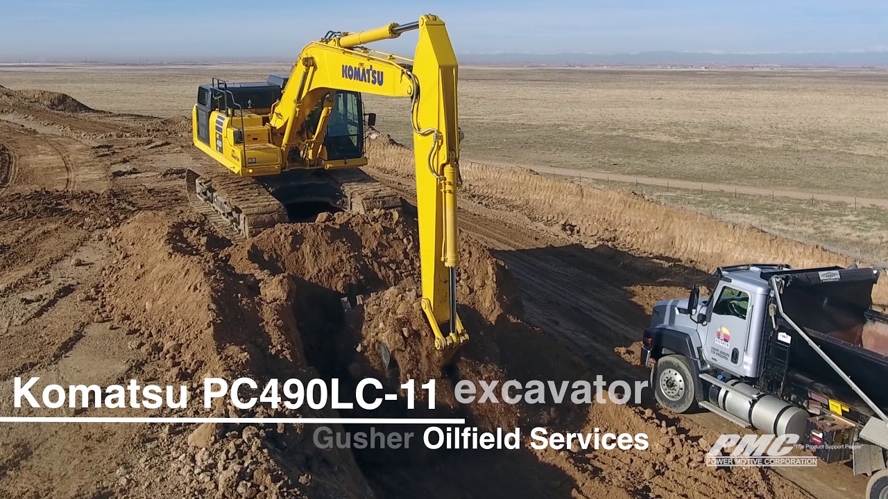 Komatsu PC490LC Excavator Saves Money & Time for Gusher Oilfield Services - Power Motive