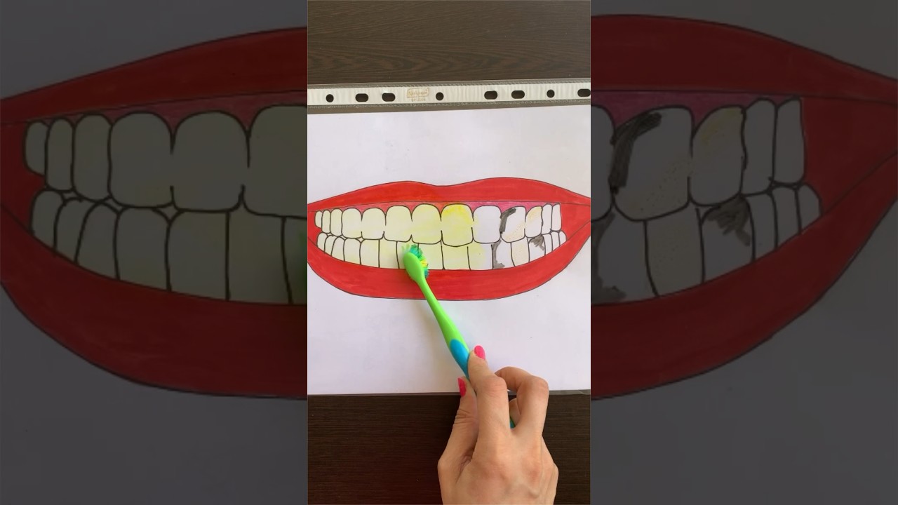 Fun and easy Teeth cleaning activity idea for kids