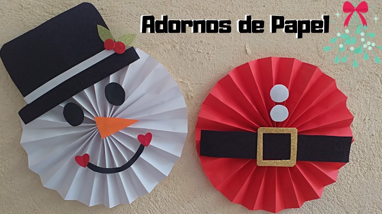 Adornos de Navidad fáciles y bonitos - Rosetas de Navidad