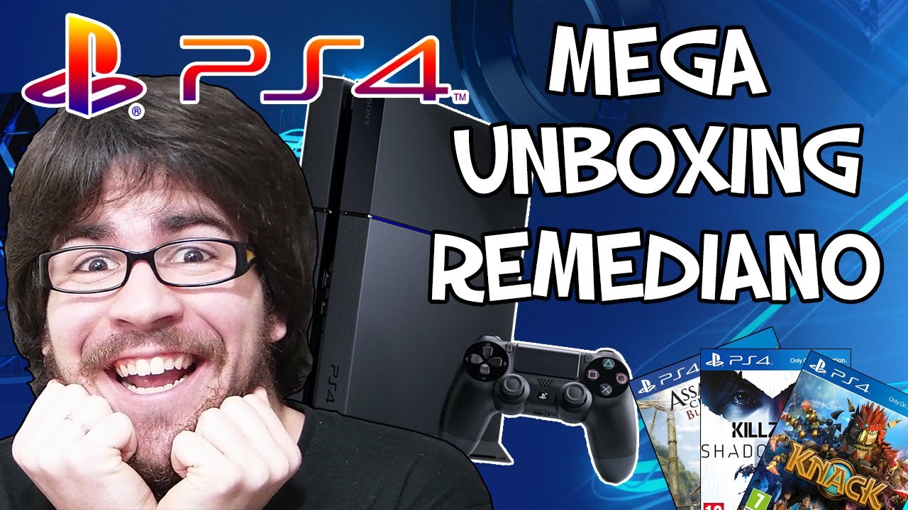 PLAYSTATION 4 e JOGOS! - MEGA UNBOXING REMEDIANO