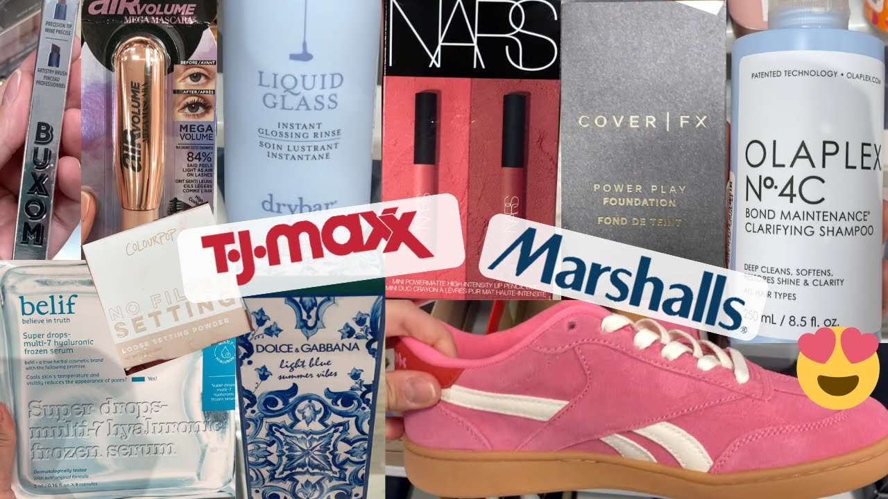 AMAZING FINDS! | MAKEUP & SHOES!! | SHOP WITH ME | TJMAXX & MARSHALLS | DRUGSTORE & HIGH END