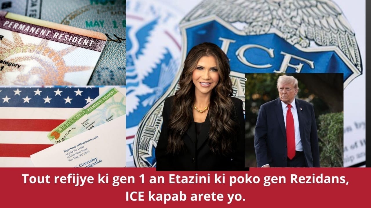 🔥⛳🚨🔥🚨⛳🇺🇸🔥Tout refijye ki gen 1 an Etazini ki poko gen Rezidans, ICE kapab arete yo.🔥 Men detay yo