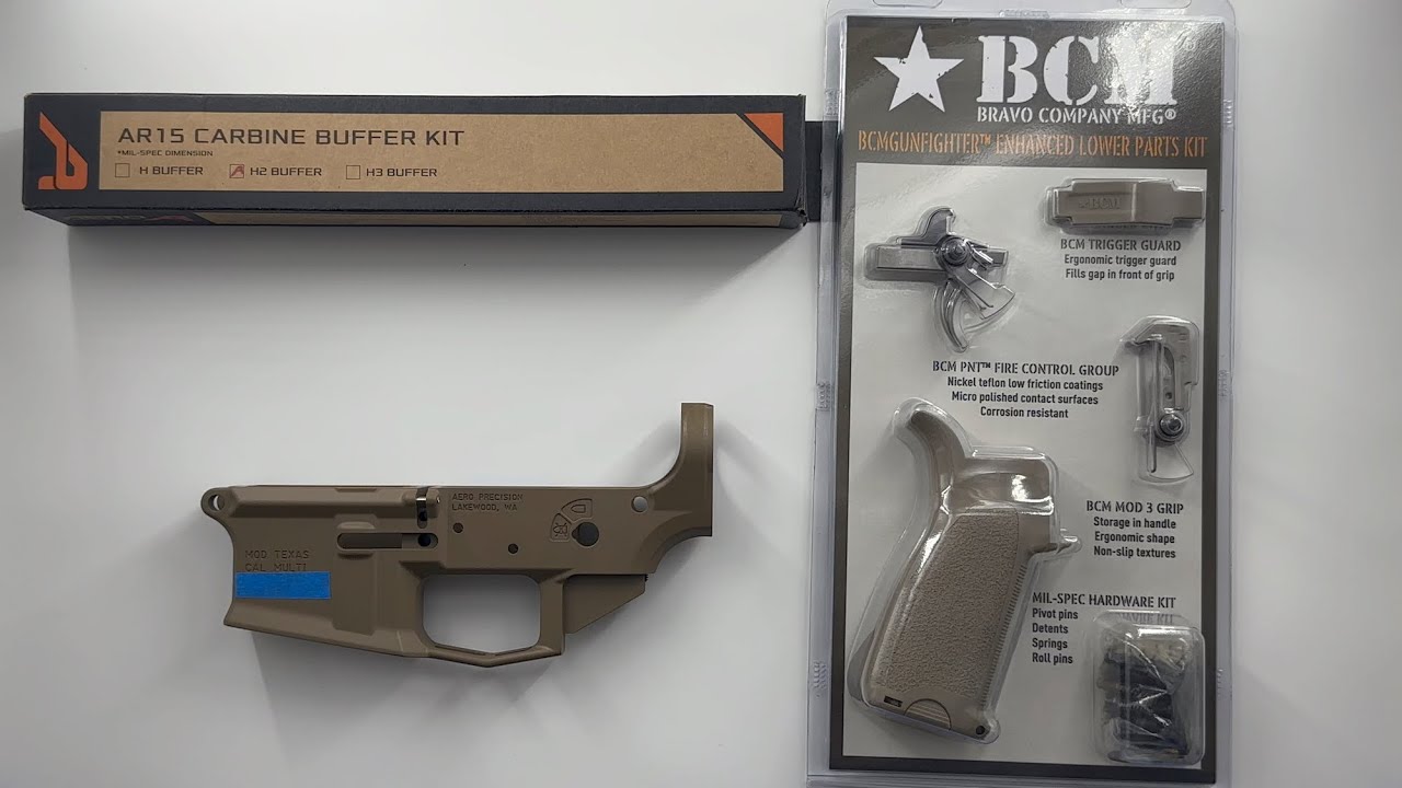 How to install a Bravo Company Mfg (BCM) enhanced lower parts kit and Aero Precision AR15 buffer kit
