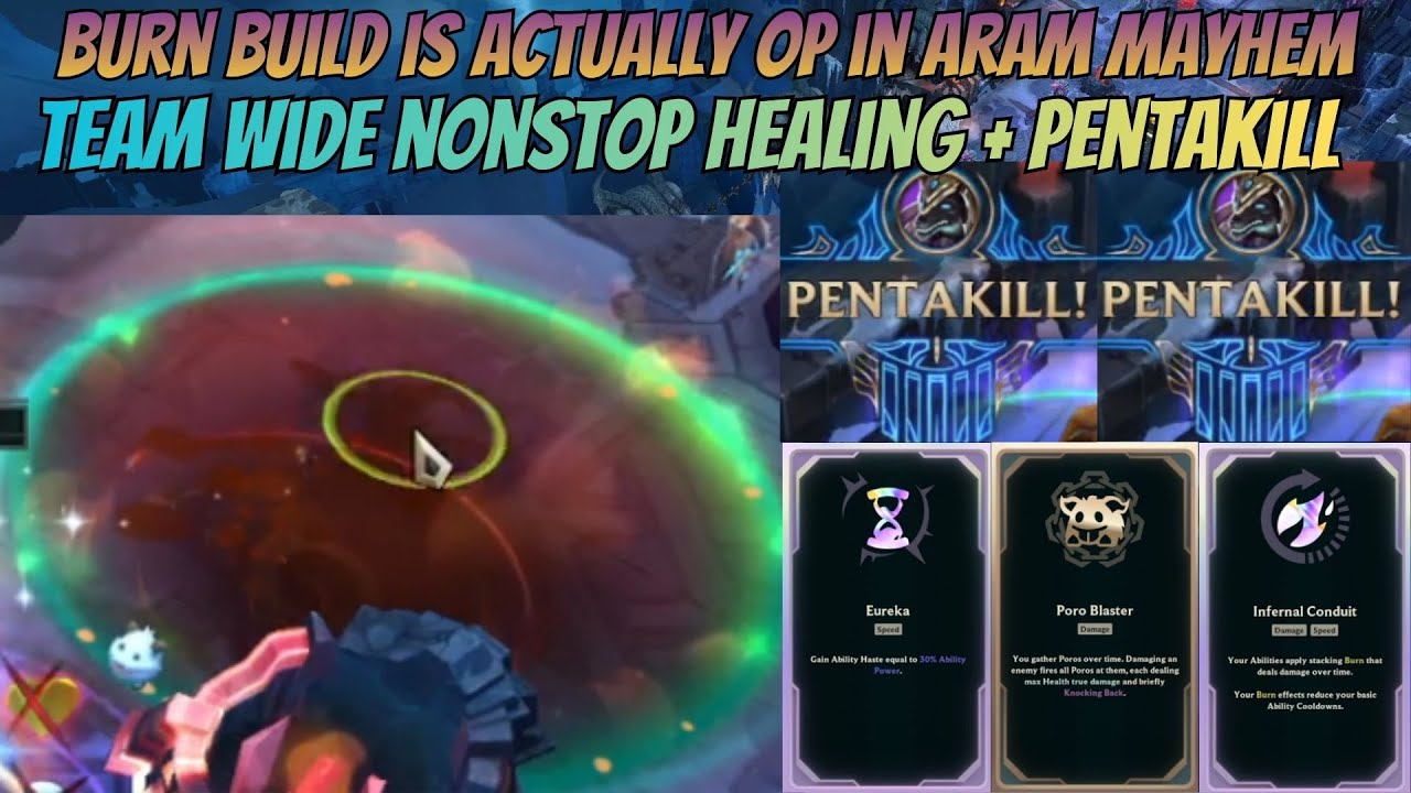 Burn Build Is OP in ARAMs 🔥 Pentakill + Massive Team Healing