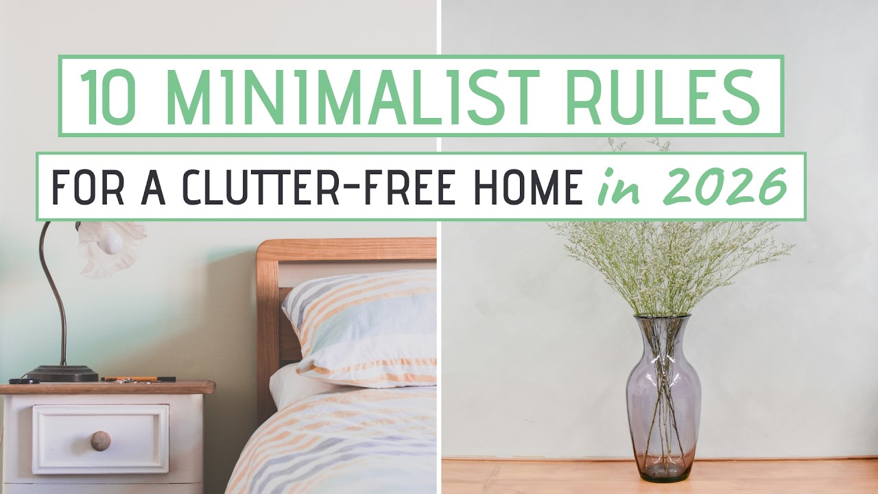 10 Minimalist Rules for a Clutter Free Home in 2026