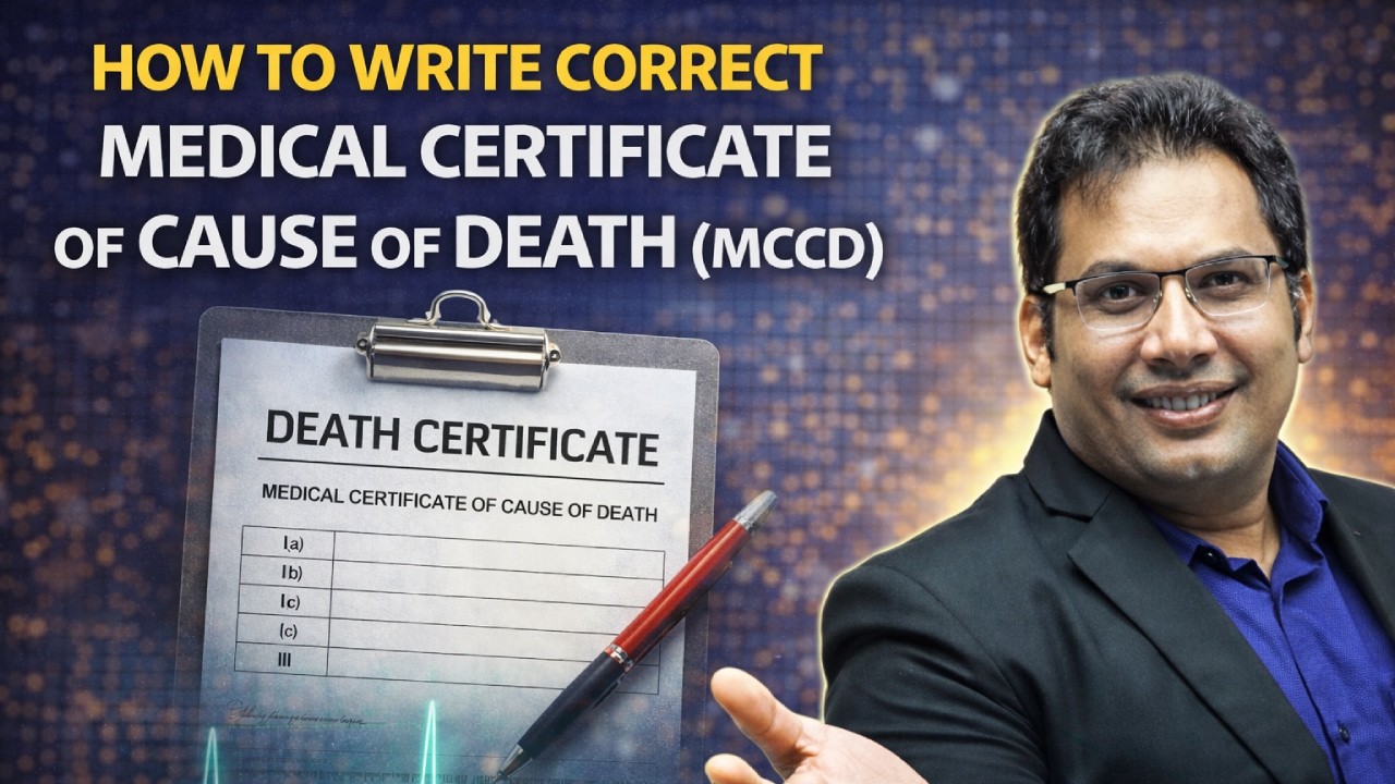 HOW TO WRITE CORRECT MEDICAL CERTIFICATE OF CAUSE OF DEATH(MCCD) # FMT GURU # CBME  FORENSIC