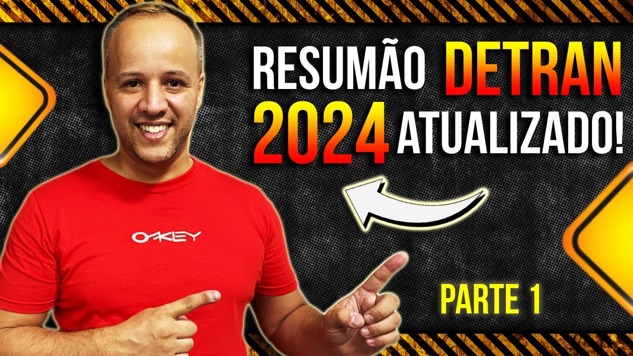 RESUM&Atilde;O DETRAN 2024 #provadetran  #detran2024 #simuladodetran2024