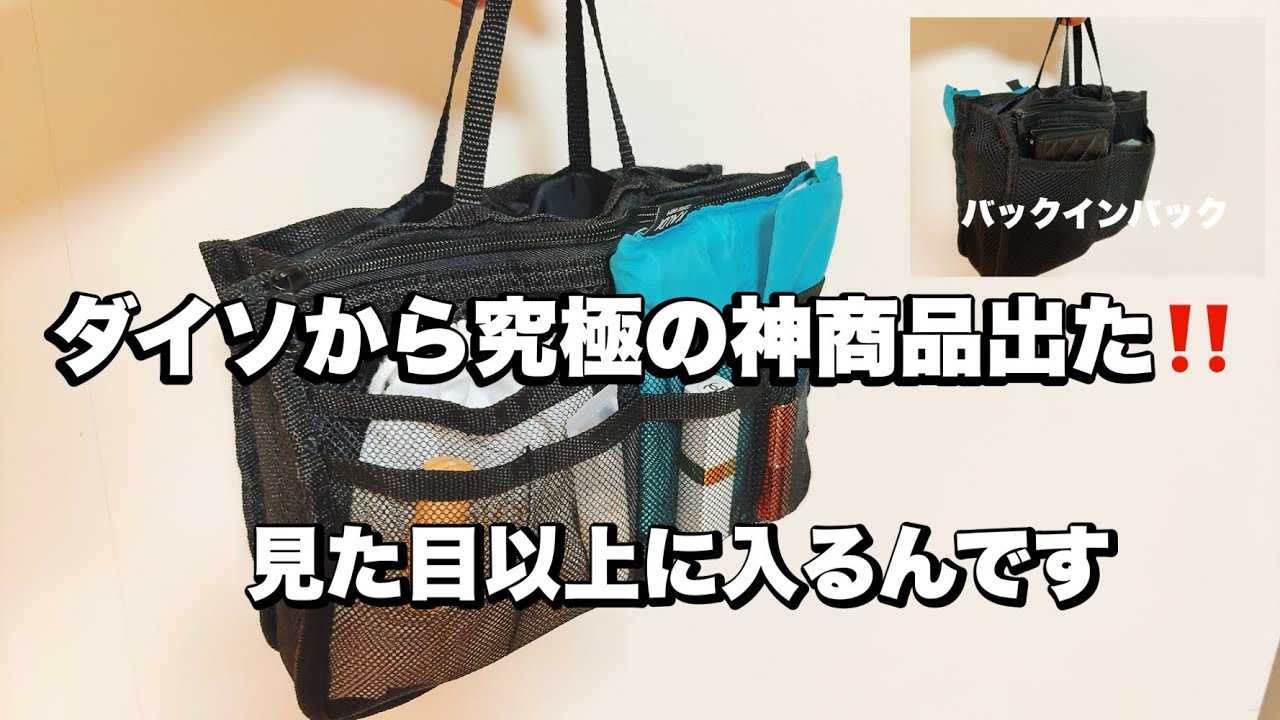 【100均】 見た目以上の神グッズ  今までのバックインバックを超えたよ！