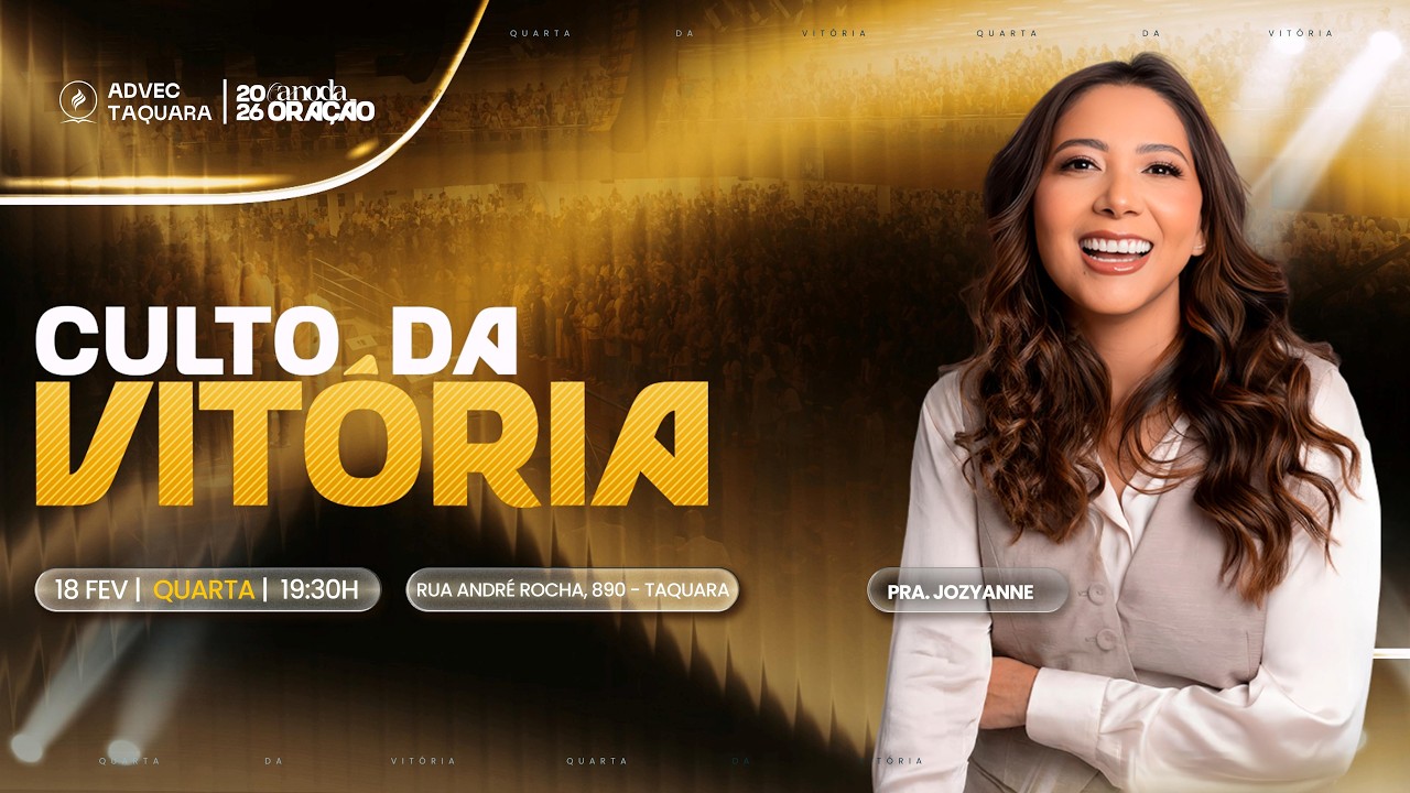 Culto da Vitória | Pra. Jozyanne | 18/02/26