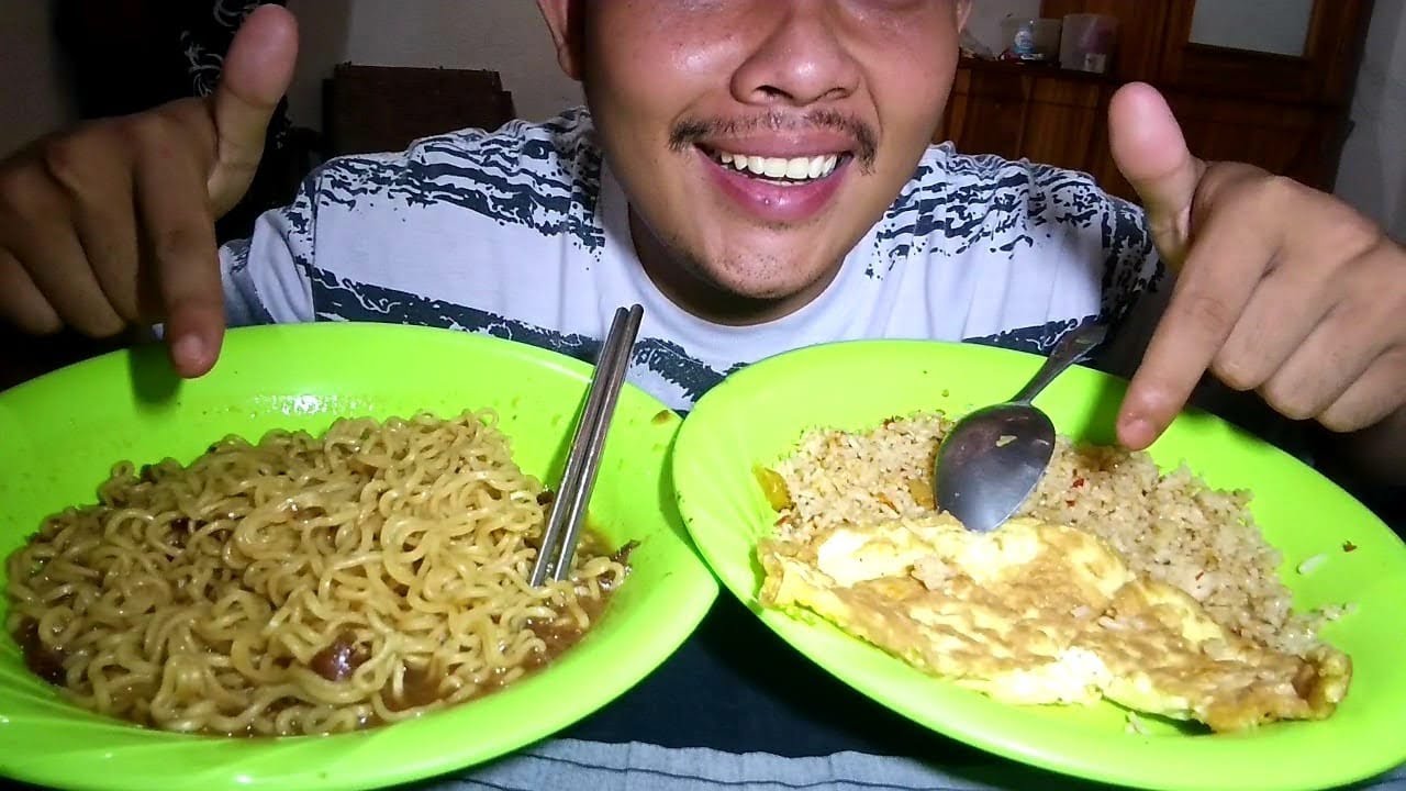 MUKBANG NASGOR +MIE GORENG