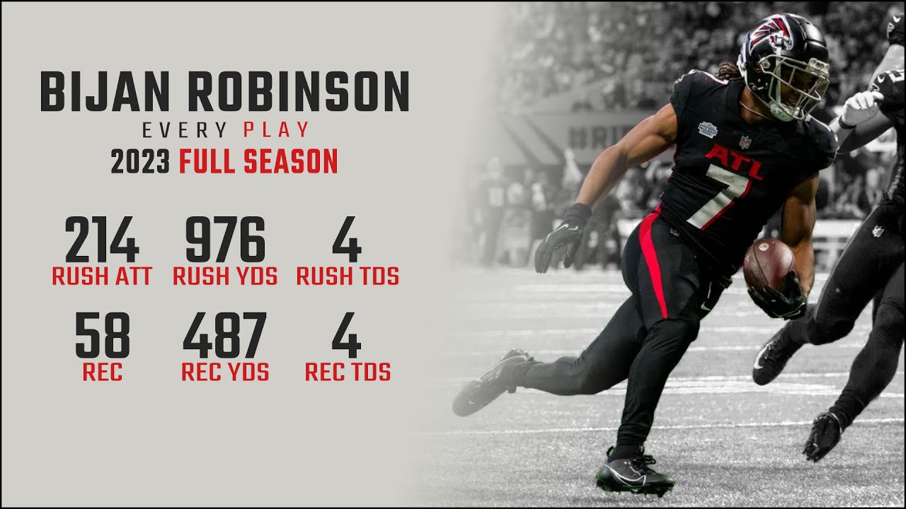 Bijan Robinson 2023 Highlights | Every Run, Target, and Catch