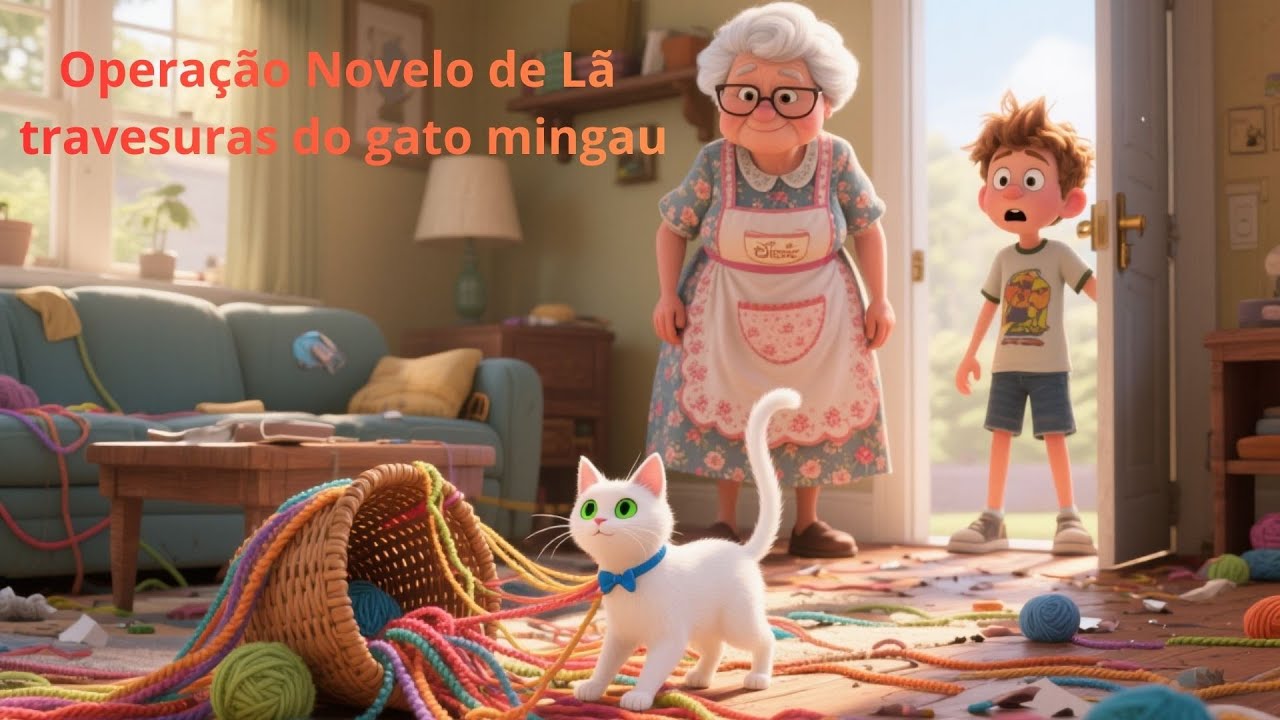 Operação Novelo de Lã travesuras do gato mingau