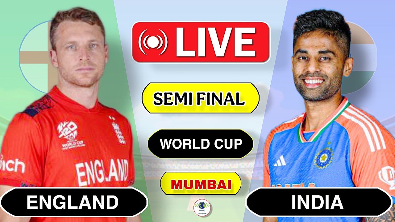 🔴 Live Semi Final : India vs England T20 World Cup 2026 | Ind vs Eng Live Today | Score Commentary