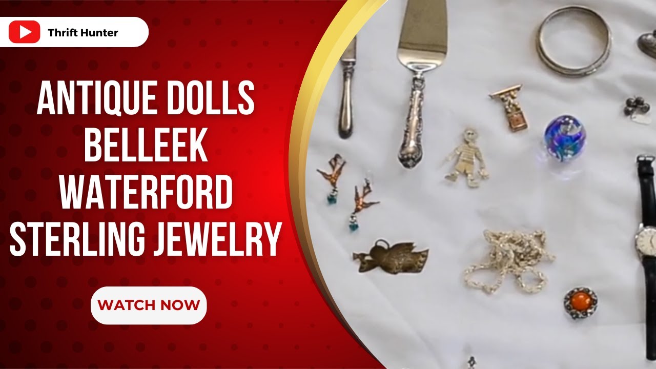 Antique Dolls & Sterling Jewelry: Thrift Hunter's Estate Sale Adventures | #SterlingJewelry #98