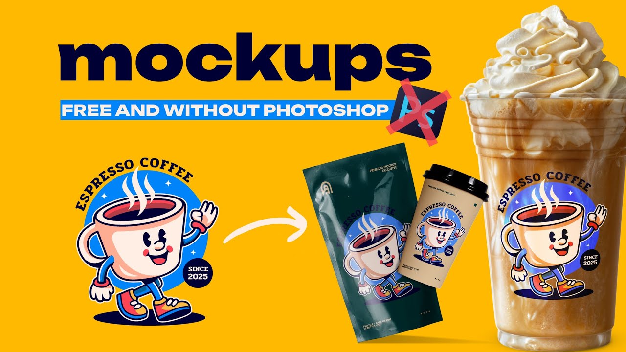 MOCKUPS: free and WITHOUT Photoshop! Where and how to use!