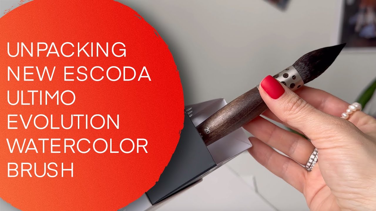 Unpacking NEW Escoda Ultimo Evolution watercolor brush