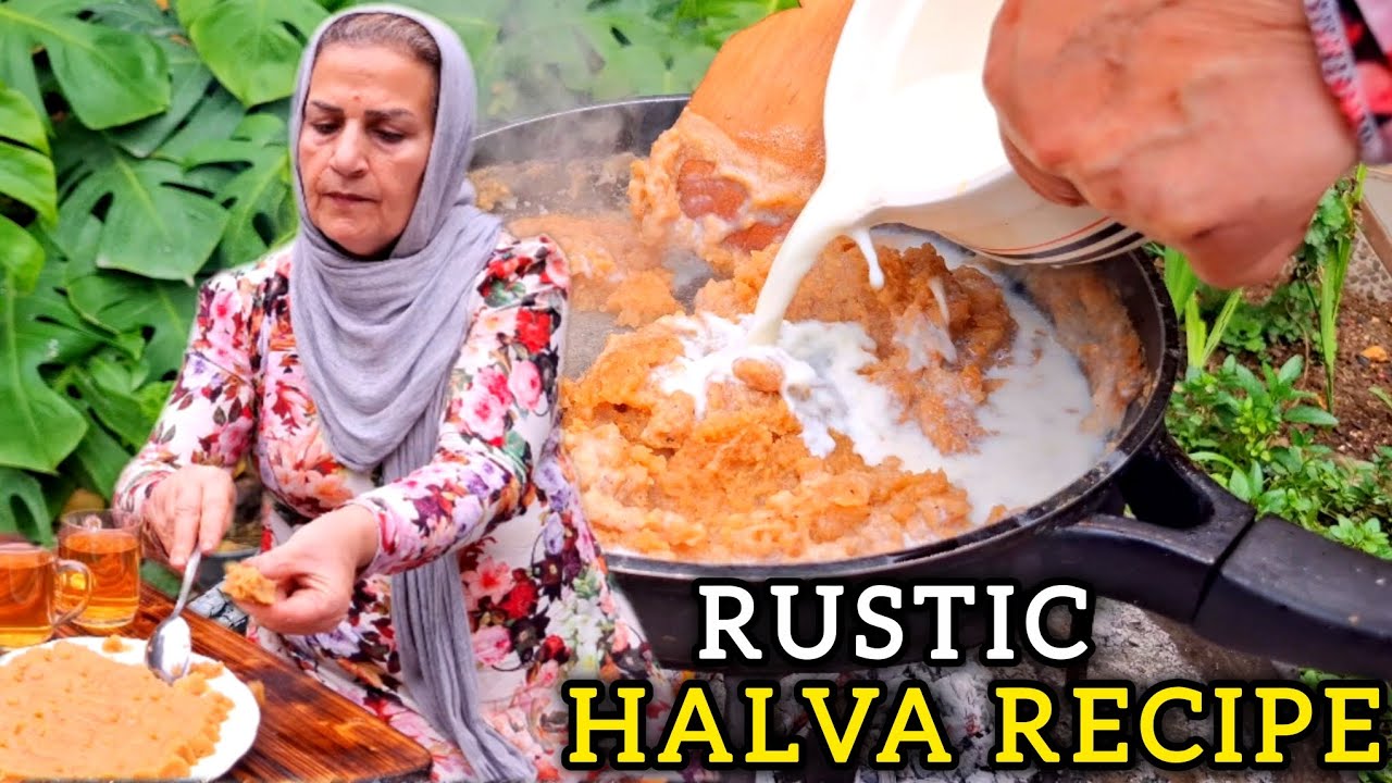 Ancient persian halva recipe. #food #asmr #recipe #diy  #PersianHalva #IranianFood #AncientRecipe
