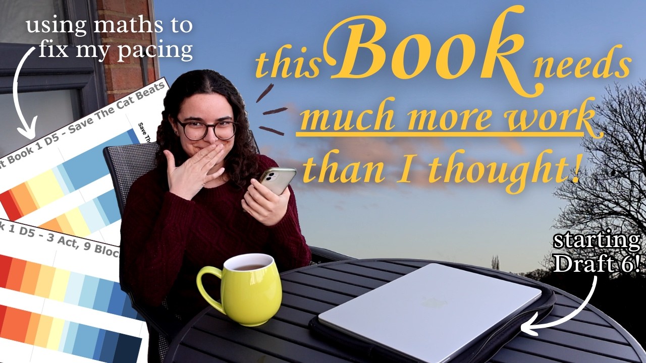 revise a book with me 📒☀️ re-plotting, writing dates and cozy baking