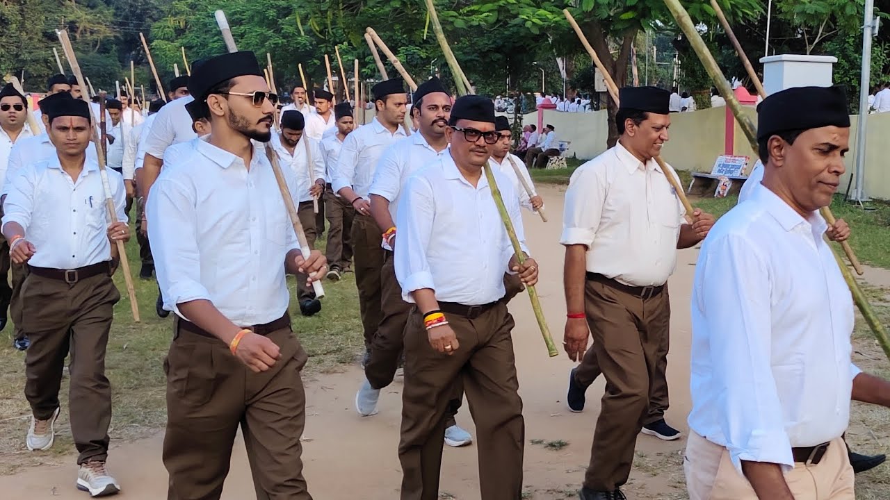 #AalirajpurNews संघ शताब्दी वर्ष के उपलक्ष में आलीराजपुर में निकला ऐतिहासिक पथ संचलन।