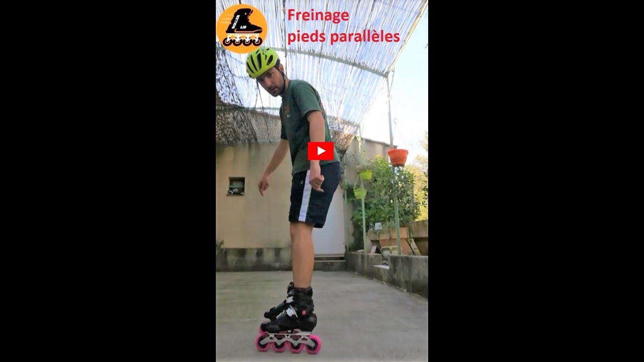 Tuto roller le freinage pieds parallèles
