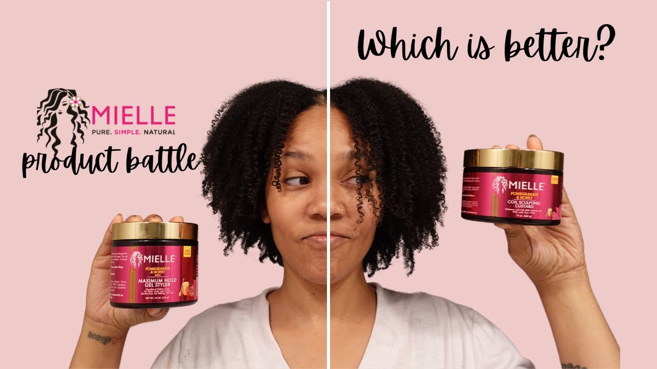 Pomegranate & Honey Max Hold Gel VS Coil Sculpting Custard | Mielle Product Battle