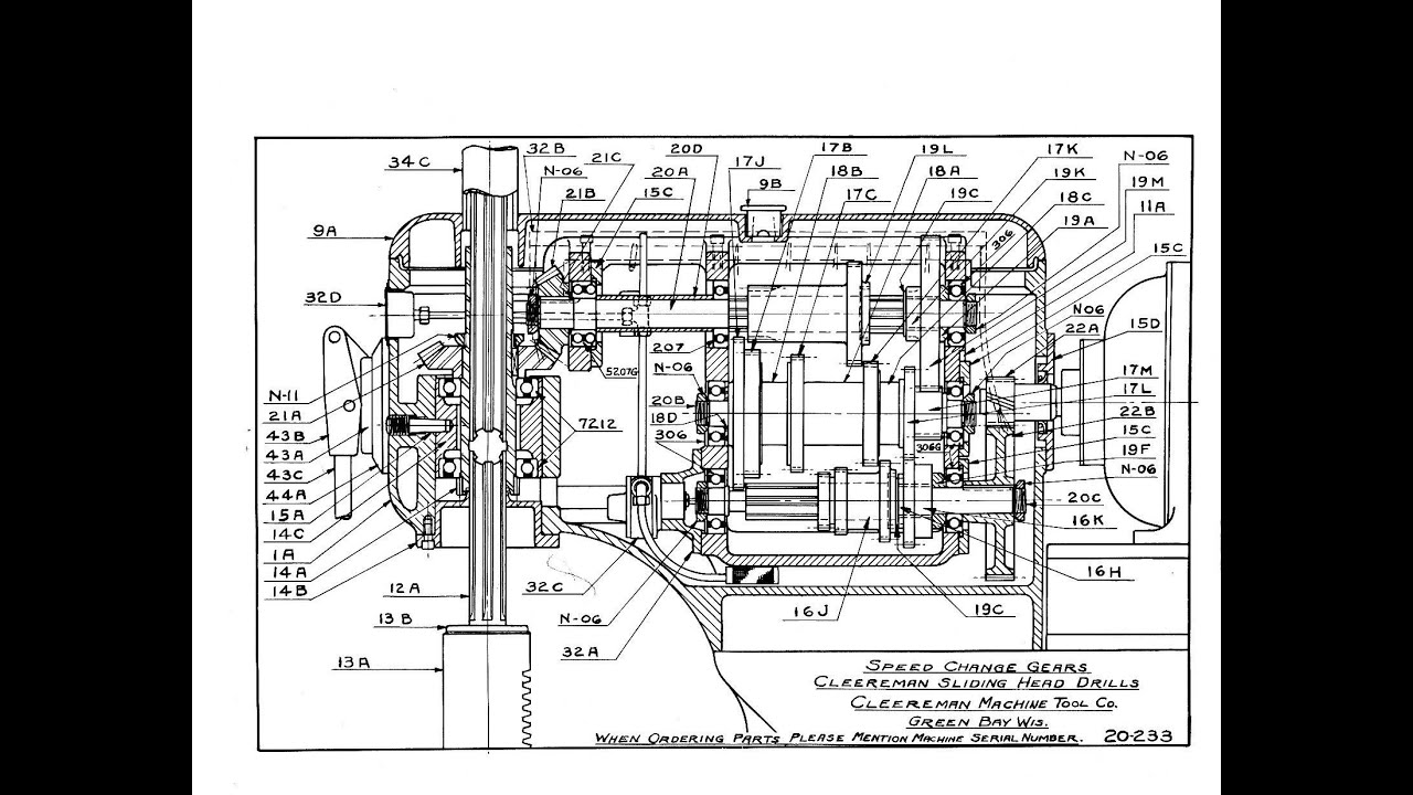 7-29-25 --  Cleereman Drilling Machine - How I set the Pinion Gear Lash - Part 4