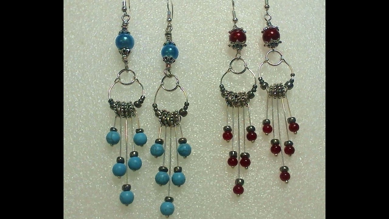 Fancy Long Dangle Earrings