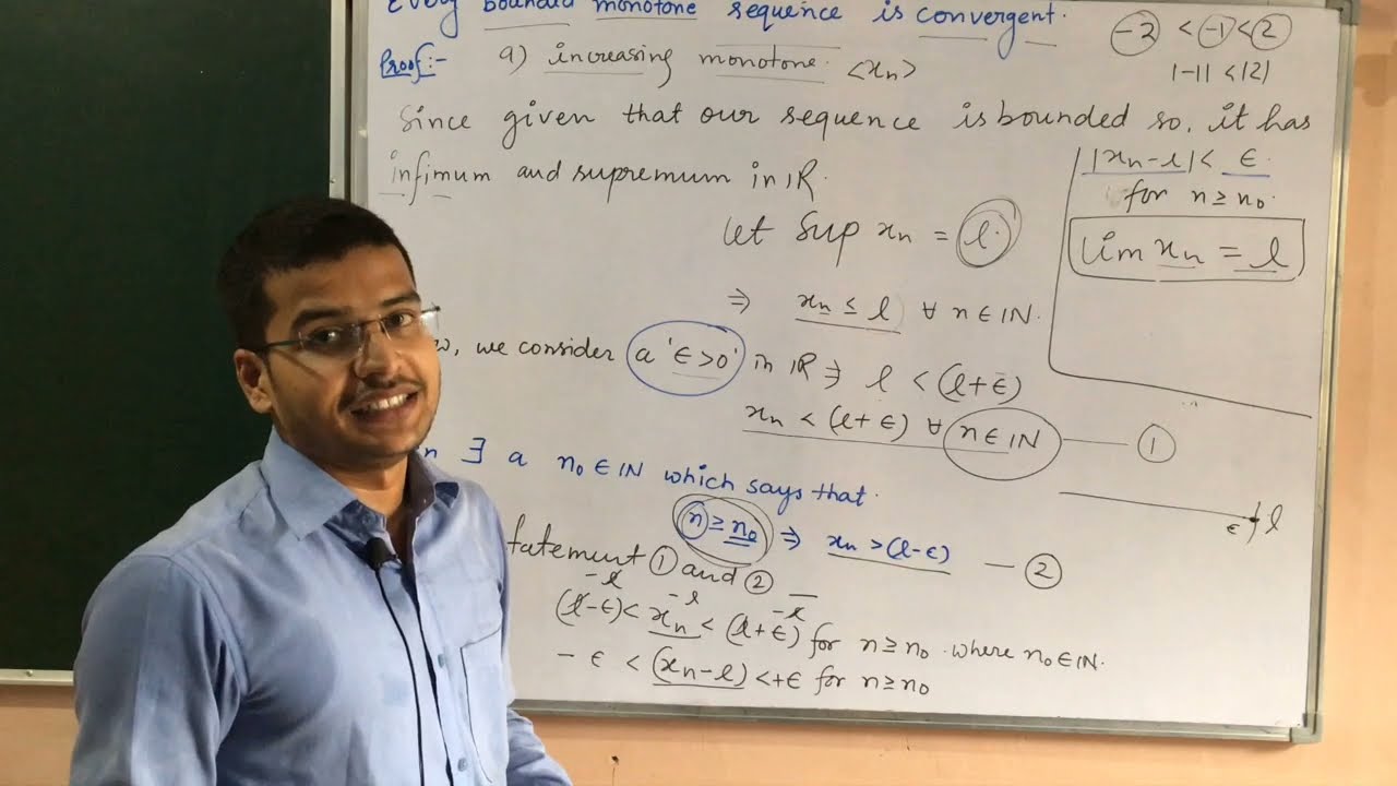 Proof , Theorem - Every Bounded Monotone Sequence is Convergent.