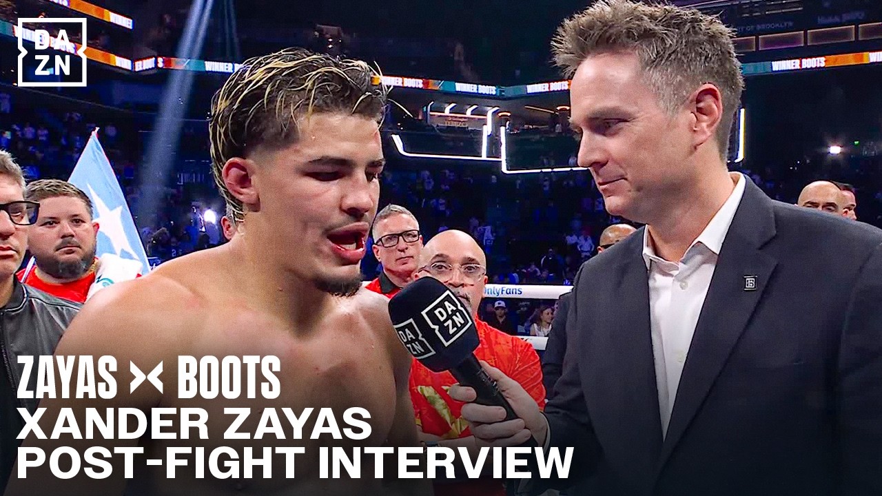 Xander Zayas reacts to losing to Jaron Ennis | Post Fight Interview