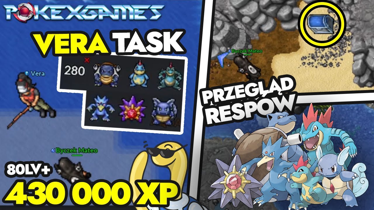 Vera Task - 80lvl+ Resp Golducka/Blasta/Fera/Starmie -  PokeXGames | PxG - Om&oacute;wienie PL
