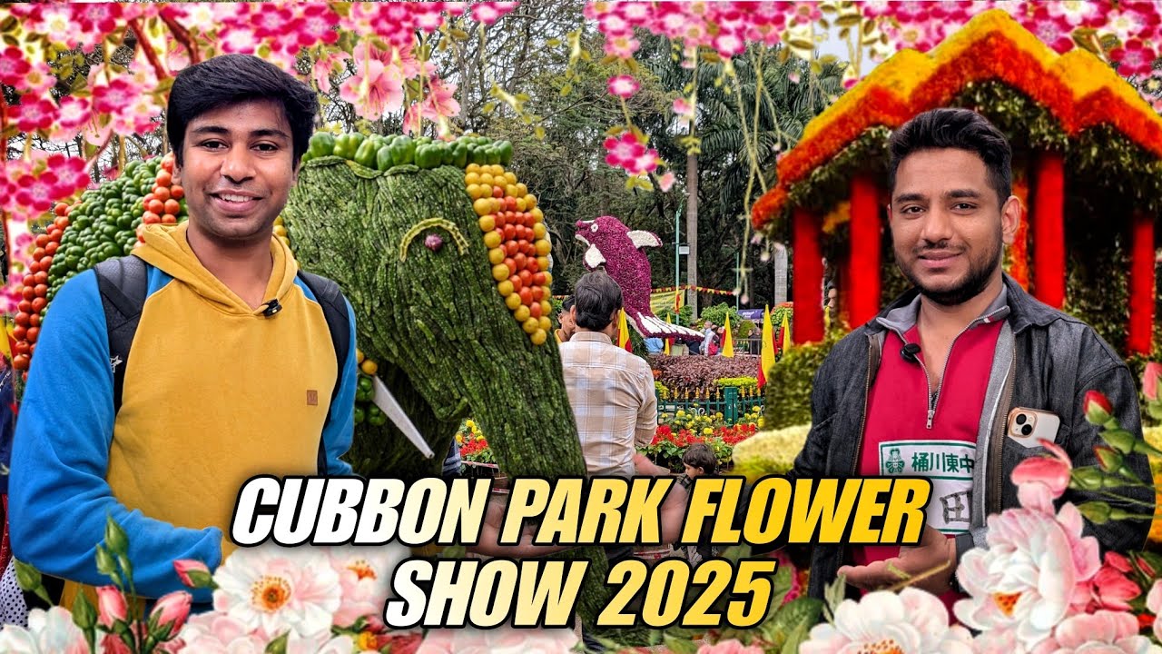 Bangalore Cubbon park flower show 2025 full detail video❤️ Sri Chamarajendra Park flower show