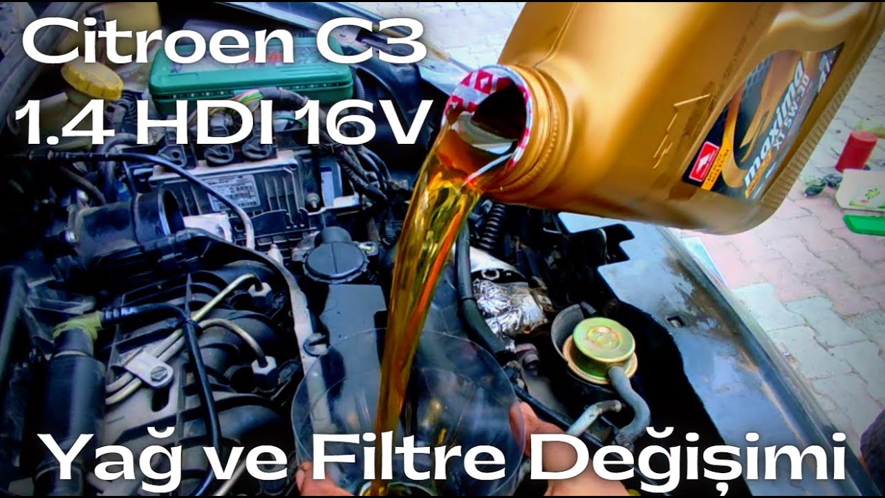 Citroen C3 1.4HDI 16V - Yağ ve Filtre Değişimi
