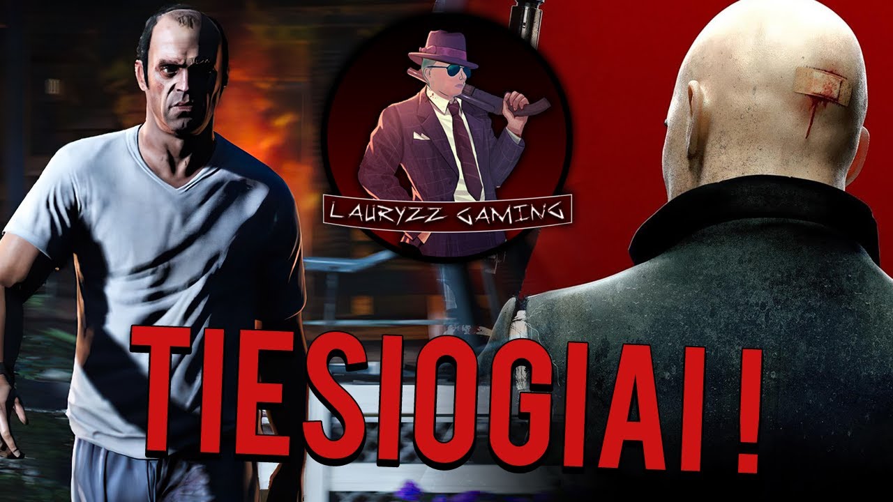 Heist`ų Siaubas Ir Agent 47 Nuotykiai - Grand Theft Auto V  Ir Hitman Absolution!