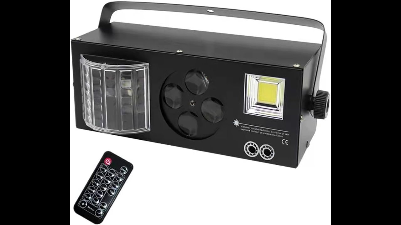ILUMINACION De LED  4 en 1 Dmx y Audio R&iacute;tmica Estrobo, Laser, Gobos