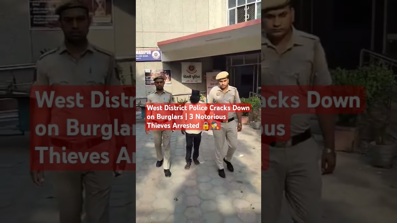 Police Cracks Down on Burglars | 3 Notorious Thieves Arrested 🔒🕵️&zwj;♂️ #delhipolice #shorts #crimenews
