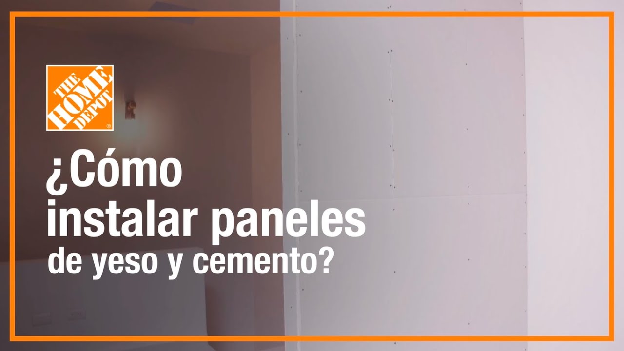 C&oacute;mo instalar paneles de yeso | Material de construcci&oacute;n | The Home Depot Mx