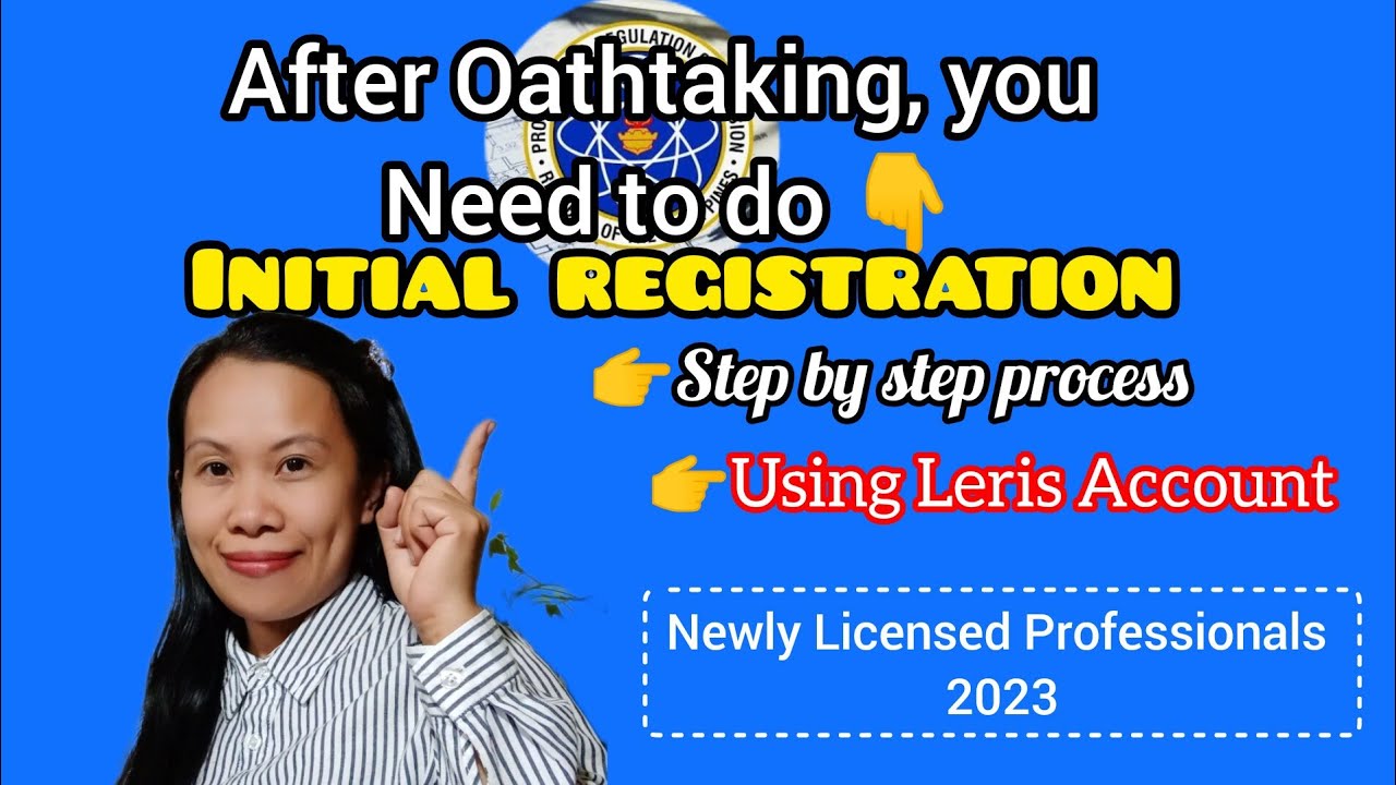HOW TO REGISTER INITIAL REGISTRATION ONLINE?|USING LERIS ACCOUNT|EASY STEPS&GUIDE|NEW PASSER2023