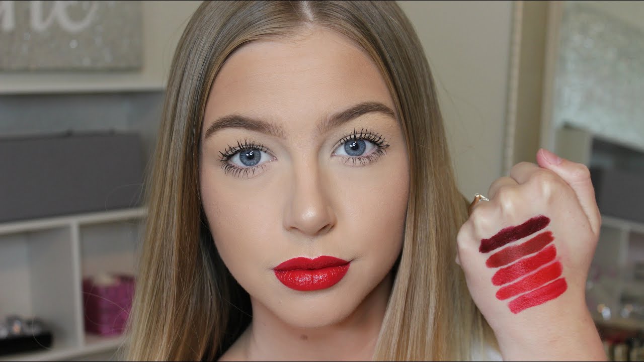 Top 5 Red Lipsticks At The Drugstore!