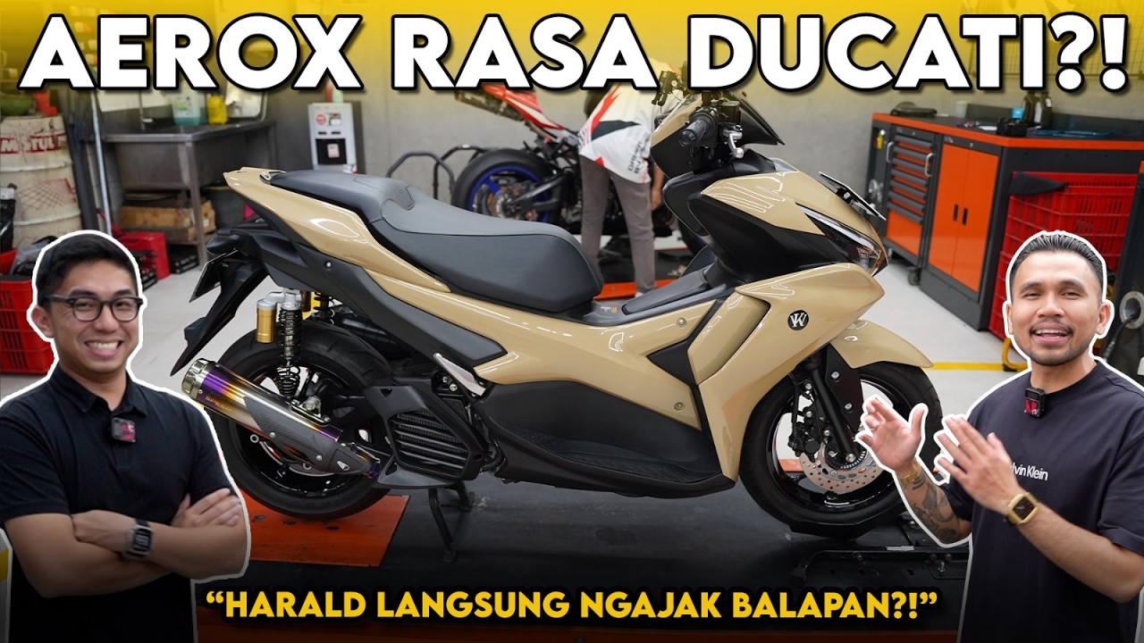MODIF AEROX JADI DUCATI⁉️ HARALD ARKAN MALAH NGAJAK BALAPAN‼️