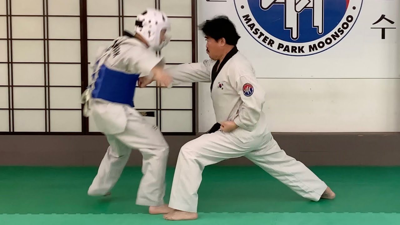 Poomsae Taegeuk SamJang 품새태극삼장 Master Park Moon Soo #taekwondo#demonstration #poomsae