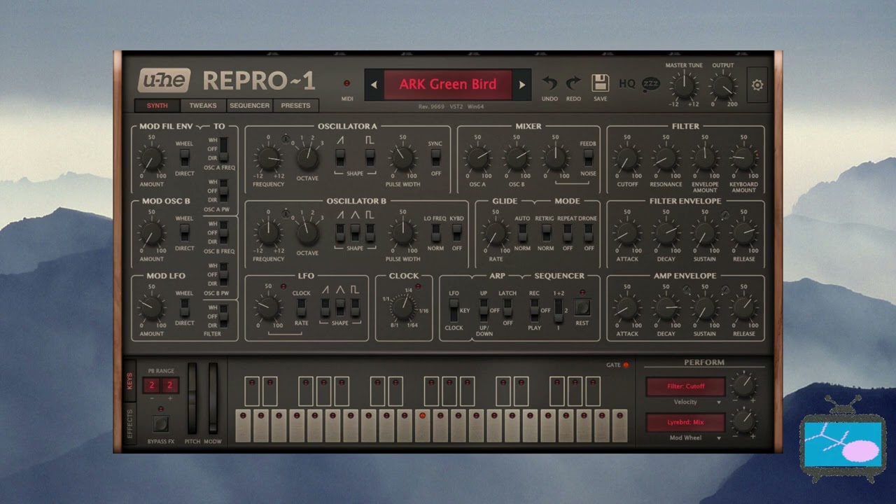 Repro-1 / VST synth / demo play only