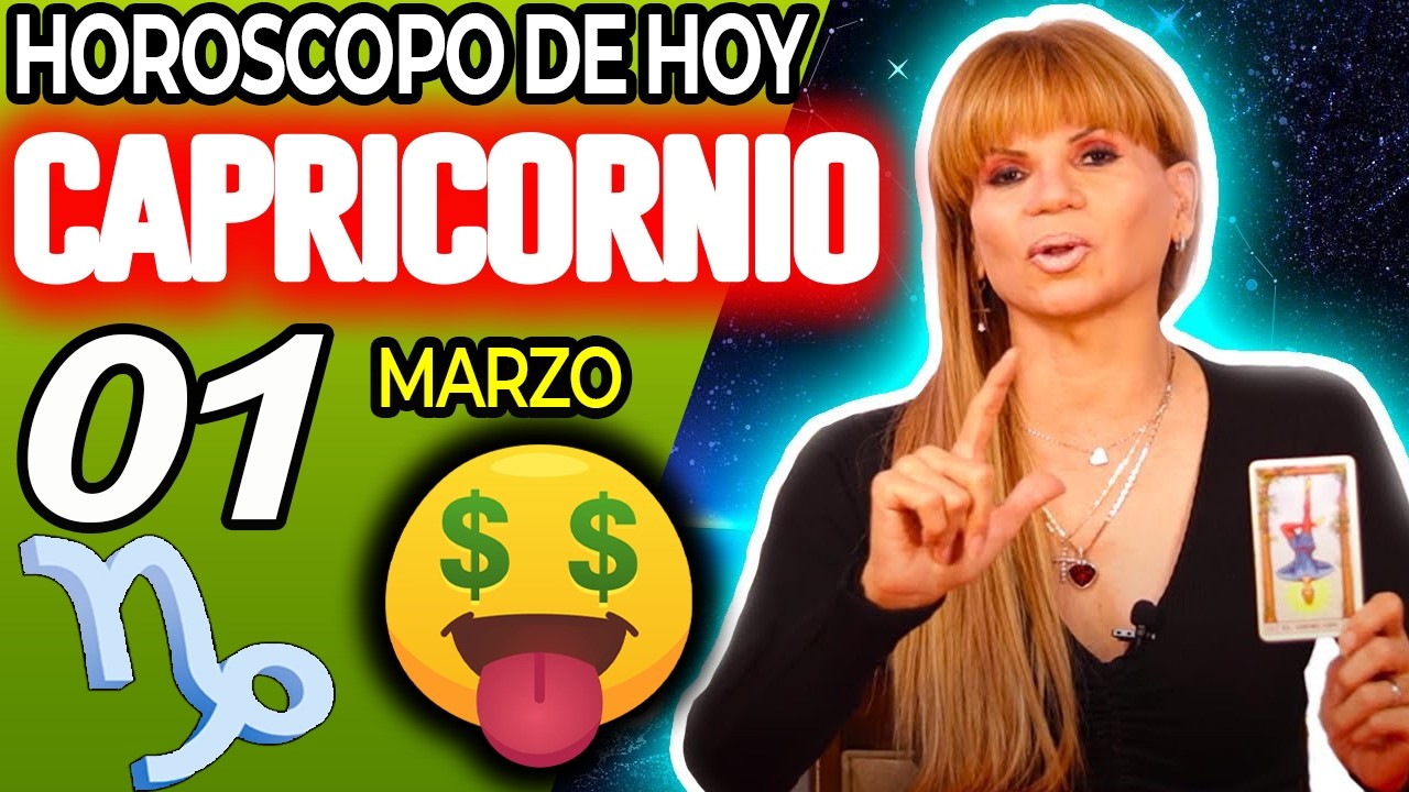 CAPRICORNIO ♑🤑HUELE A DINERO❗VEO MUCHOS BILLETES💵 Horóscopo De Hoy 1 De Marzo 2026 | Mhoni Vidente