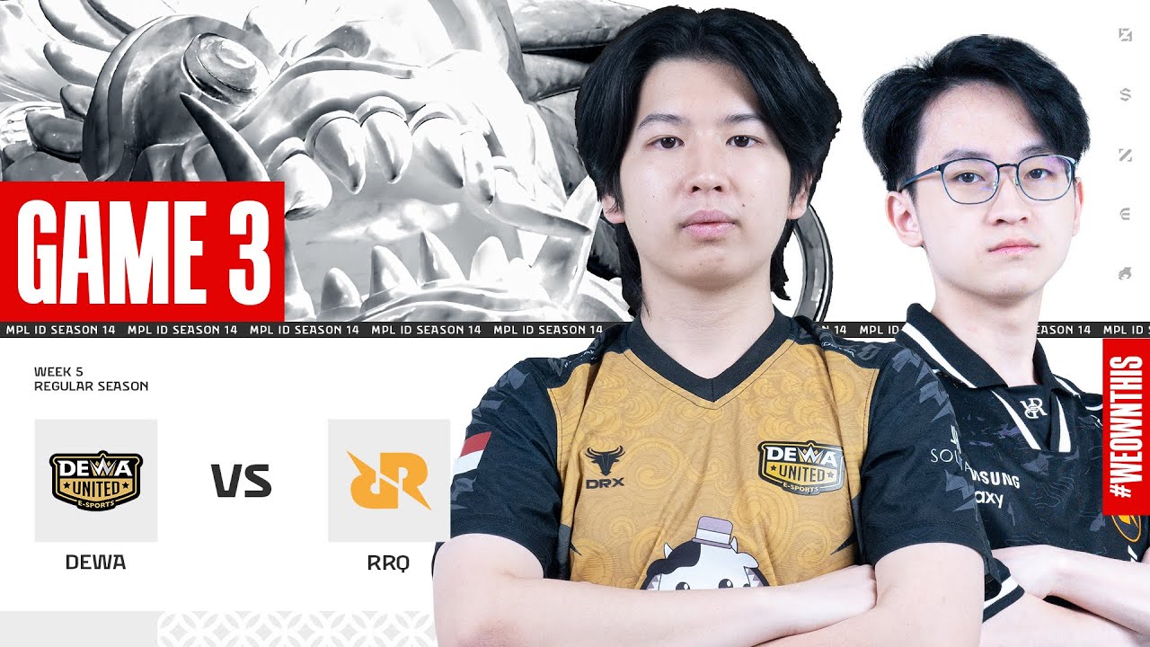 DEWA UNITED ESPORTS vs RRQ HOSHI | Regular Season Week 5 Day 3 | Game 3 | #MPLIDS14